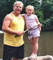 Dad and daughter fishing