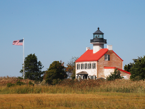 East Point Lighthouse near Thompsons Beach on the Delaware Bay, Cumberland County