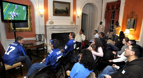 Super Bowl party held at Governor's mansion